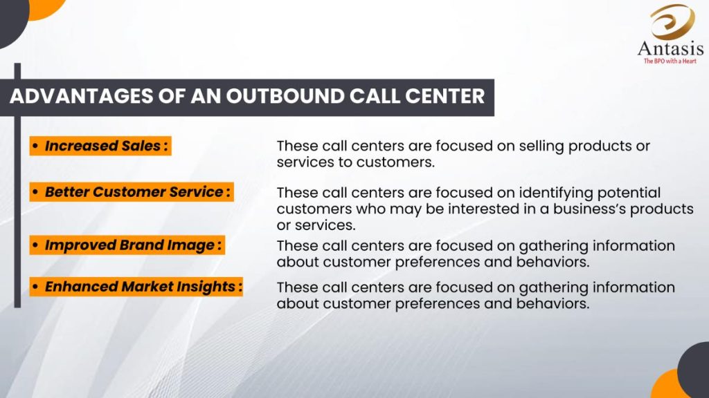 advantages of an outbound call center